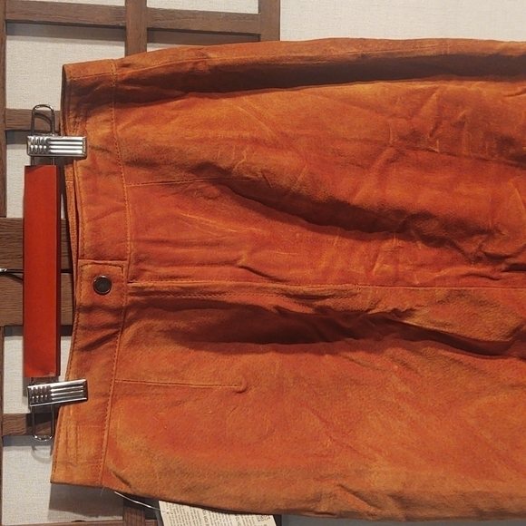 Vintage Global Identity Leather G-III Midi Suede / Leather Skirt Sz 9/10 NWT - Picture 9 of 12